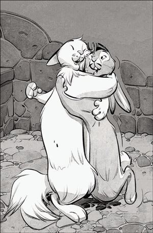 Animal Castle Vol. 2 issue 3-E Felix Delep 1:30 Black and White Cover