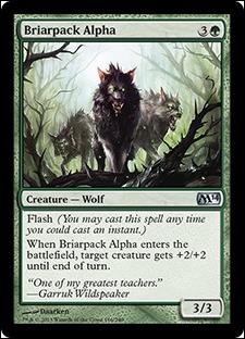 Magic the Gathering: 2014 Core Set (Base Set) card 166 Briarpack Alpha