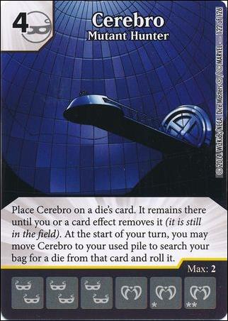 Marvel Dice Masters Uncanny X-Men  card 122 Cerebri: Mutant Hunter