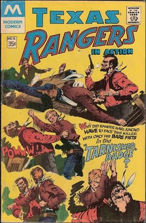 Texas Rangers in Action issue 76-B 2nd printing by Modern Comics.