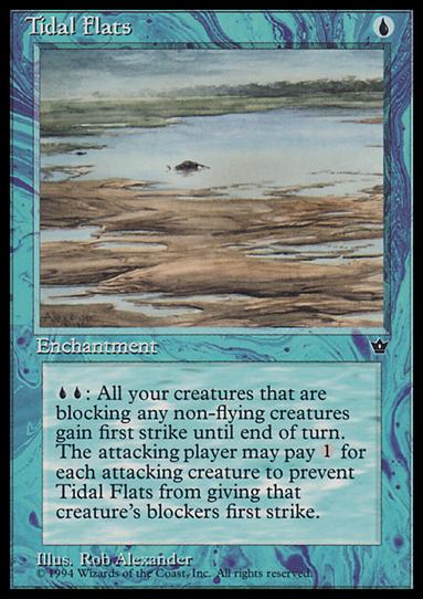 Magic the Gathering: Fallen Empires (Base Set) card 27-B Tidal Flats
