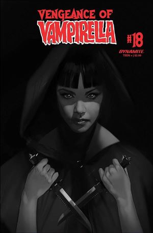 Vengeance of Vampirella (2019) issue 18-M Ben Oliver 1:30 Black & White Cover