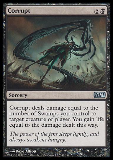 Magic the Gathering: 2011 Core Set (Base Set) card 89 Corrupt