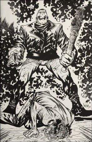 Walking Dead (2003) issue 100-W James Harren 15th Anniversary B/W Virgin Cover