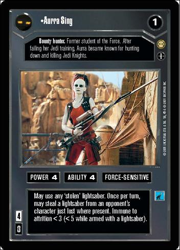 Star Wars: Tatooine Limited (Base Set) card 2 Aurra Sing (Alternate Image)