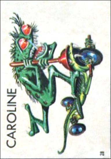 Ugly Stickers (1965) (Base Set) card 28-B Caroline