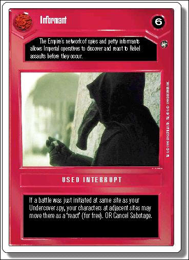 Star Wars: A New Hope Revised (Base Set) card 56 Informant