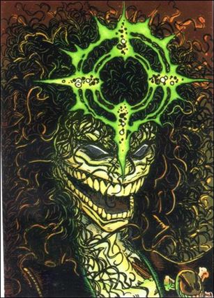 Evil Ernie Series II Chromium: Glow in the Dark (Base Set) card 10 Megadeath in Manhattan 