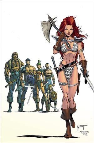 Red Sonja (2021) issue 8-I Marat Mychaels 1:7 Virgin Cover