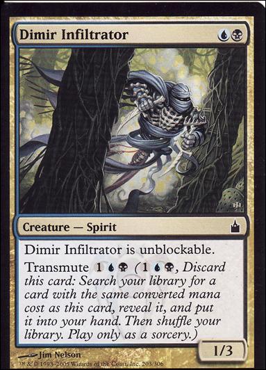 Magic the Gathering: Ravnica (Base Set)  card 203 Dimir Infiltrator