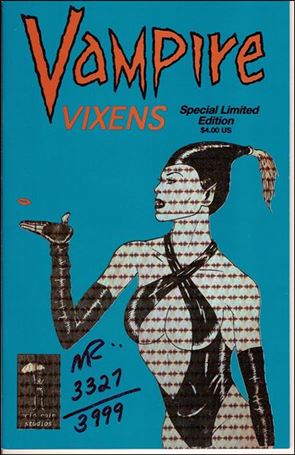 Vampire Vixens issue 1-B Special Limited Edition Cover signed by Mark Panic
