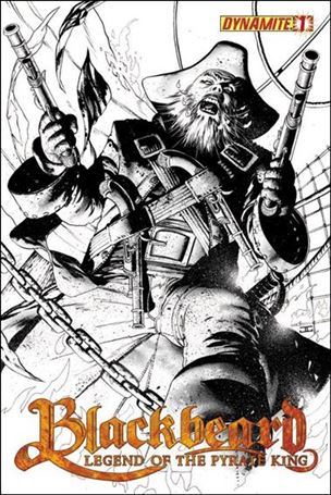 Blackbeard: The Legend of the Pyrate King issue 1-C John Cassaday Sketch 1:25 Cover