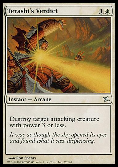Magic the Gathering: Betrayers of Kamigawa (Base Set) card 27 Terashi's Verdict