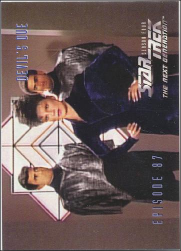 Star Trek: The Next Generation - The Episode Collection Season Four (Base Set) card 360 Devil's Due, Episode 87C