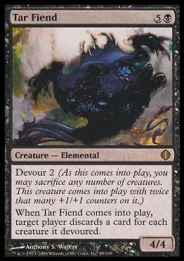 Magic the Gathering: Shards of Alara (Base Set) card 89 Tar Fiend