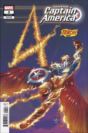 Sam Wilson: Captain America (2025) issue 2-C David Messina Torch! Cover