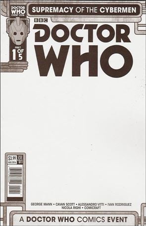 Doctor Who Event 2016: Supremacy of the Cybermen issue 1-E Blank/Sketch Cover