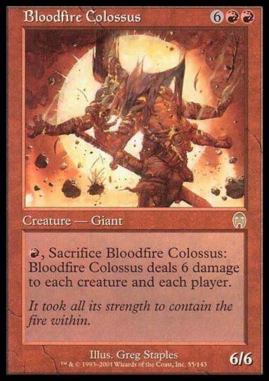 Magic the Gathering: Apocalypse (Base Set) card 55 Bloodfire Colossus