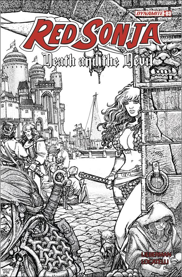Red Sonja: Death and the Devil issue 3-I 20 Copy Incentive B&W by Moritat