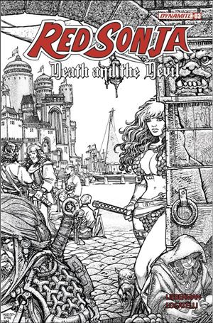 Red Sonja: Death and the Devil issue 3-I 20 Copy Incentive B&W by Moritat