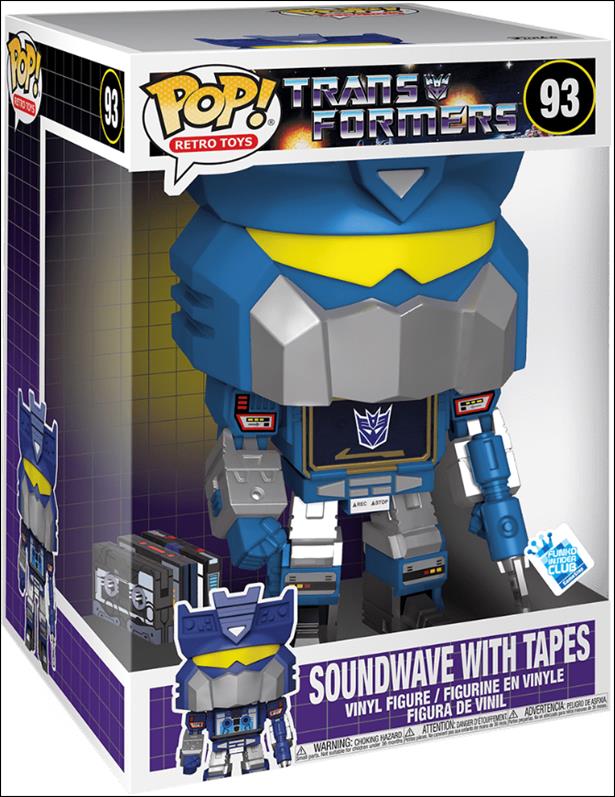 POP! Retro Toys figure 93 Soundwave with Tapes Funko Insiders Club