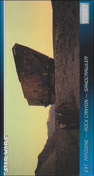 Star Wars Widevision (Base Set) card 13 Ext. Tatooine - Rock Canyon - Sandcrawler
