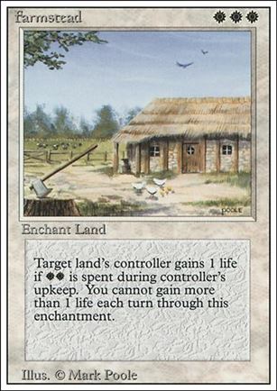 Magic the Gathering: Revised (Base Set) card 19 Farmstead
