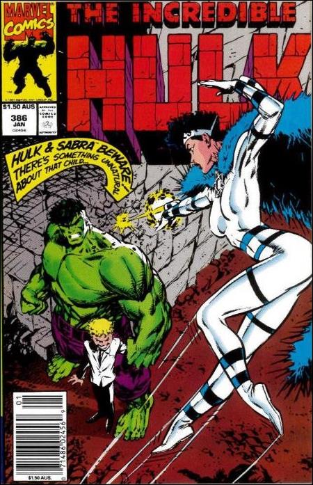 Incredible Hulk (1968) issue 386-B Australian Price Cover