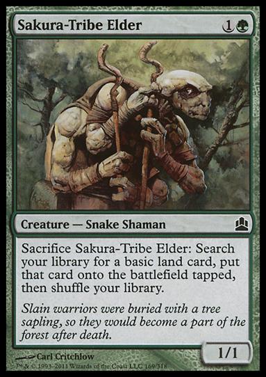 Magic the Gathering: Commander (Base Set) card 169 Sakura-Tribe Elder