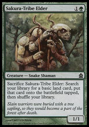 Magic the Gathering: Commander (Base Set) card 169 Sakura-Tribe Elder
