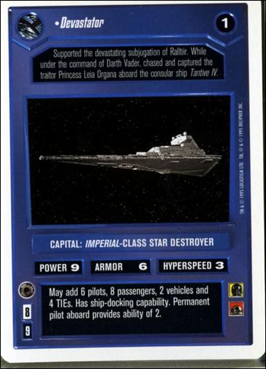 Star Wars: Premiere Unlimited (Base Set) card 137 Devastator