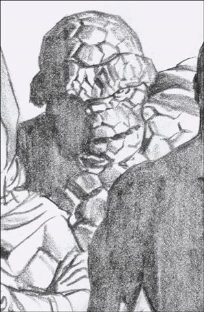 Fantastic Four (2018) issue 24-J Alex Ross 1:100 Thing Timeless Sketch Cover