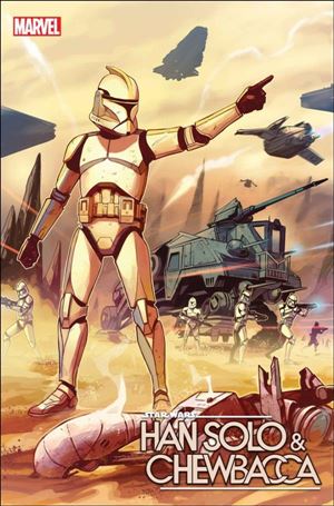 Star Wars: Han Solo & Chewbacca issue 8-C Caspar Wijngaard Attack Of The Clones Cover