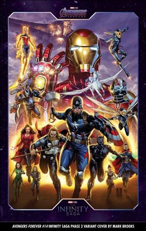 Avengers Forever (2022) issue 14-C Mark Brooks Infinity Saga Phase 3 Cover