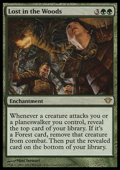 Magic the Gathering: Dark Ascension (Base Set) card 123 Lost in the Woods