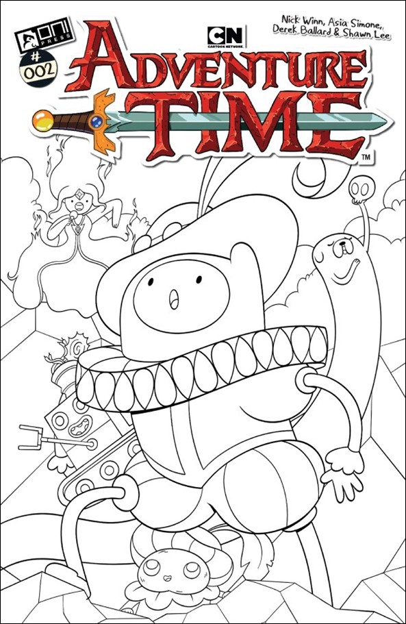 Adventure Time (2025) issue 2-F Nick Winn B&W 1:50 Cover