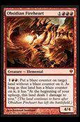 Magic The Gathering: Zendikar (Base Set) card 140 Obsidian Fireheart