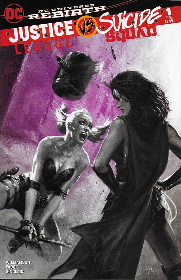 Justice League Vs Suicide Squad issue 1-TQ Gabriele Dell'Otto Bulletproof Comics B&W Cover
