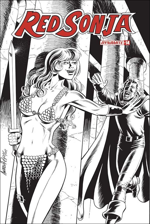 Red Sonja (2019) issue 14-S Andrew Pepoy 1:50 Black and White Seduction Cover