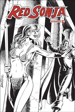 Red Sonja (2019) issue 14-S Andrew Pepoy 1:50 Black and White Seduction Cover