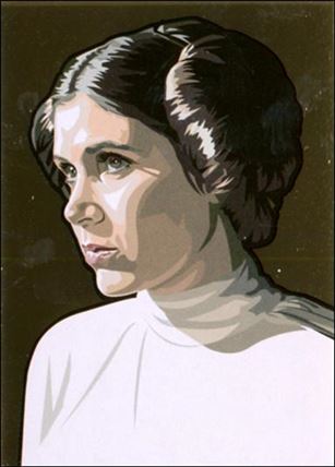Star Wars Galaxy: Series 5 (Foil Subset) card 12-B Princess Leia Bronze Foil