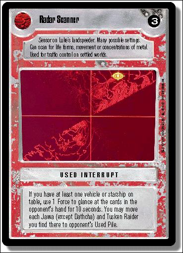 Star Wars: Premiere Limited (Base Set) card 274 Radar Scanner