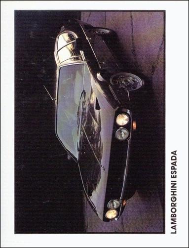 Sports Cars (1989)  (Base Set) card 21 Lamborghini Espada