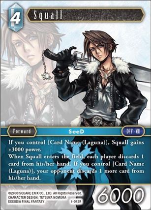 Final Fantasy Trading Card Game: Opus I (Base Set) card 042R Squall