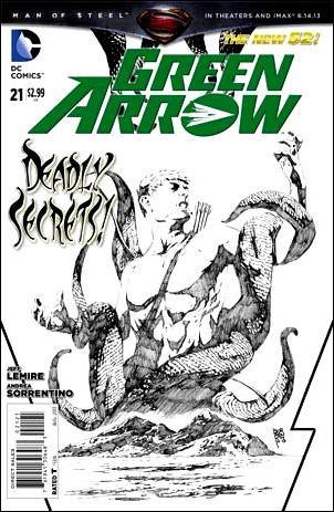 Green Arrow (2011) issue 21-B 1:25 Sketch Cover