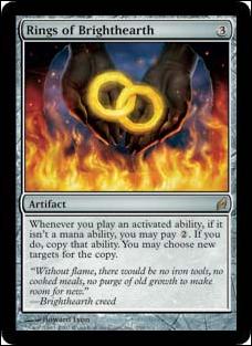 Magic the Gathering: Lorwyn (Base Set) card 259 Rings Of Brighthearth