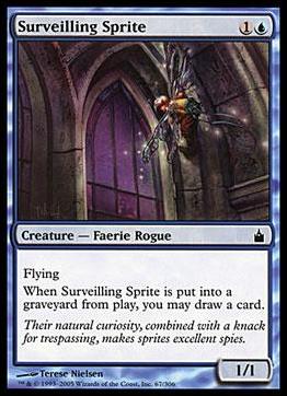 Magic the Gathering: Ravnica (Base Set)  card 67 Surveilling Sprite