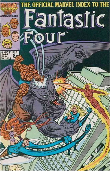 Official Marvel Index to the Fantastic Four issue 8 Wraparound by Tom Morgan & Joe Sinnott