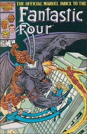 Official Marvel Index to the Fantastic Four issue 8 Wraparound by Tom Morgan & Joe Sinnott