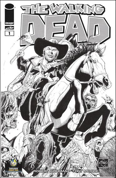 Walking Dead (2003) issue 1-DF Ethan Van Sciver Wizard World Chicago B&W Cover